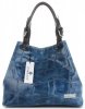 GEANȚĂ DIN PIELE shopper bag Vittoria Gotti denim V692754